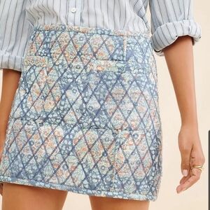 Free People Darla Quilted Mini Skirt